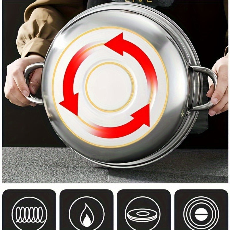 High Quality Stainless Steel Steamer Set - Double-layer Thickened Design
