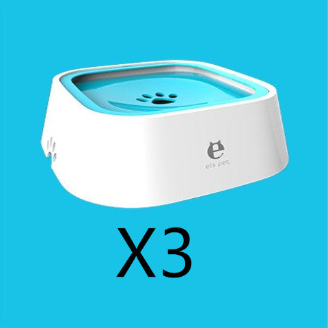 1.5L Cat Dog Water Bowl Carried Floating Bowl Anti-Overflow Slow Water Feeder Dispenser