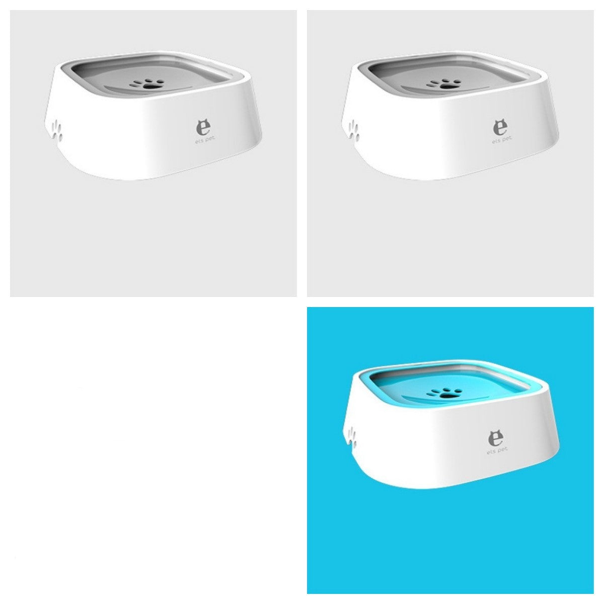 1.5L Cat Dog Water Bowl Carried Floating Bowl Anti-Overflow Slow Water Feeder Dispenser