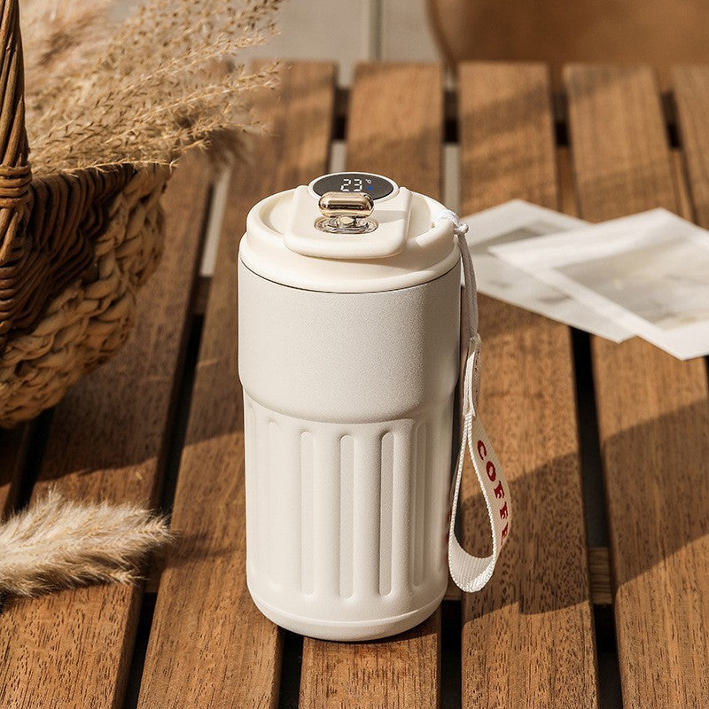 Smart Digital Thermal Bottle Portable Coffee Mug Stainless Steel Water Bottle