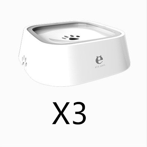 1.5L Cat Dog Water Bowl Carried Floating Bowl Anti-Overflow Slow Water Feeder Dispenser