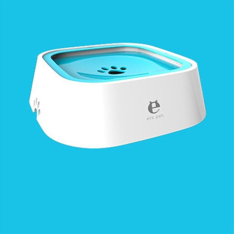 1.5L Cat Dog Water Bowl Carried Floating Bowl Anti-Overflow Slow Water Feeder Dispenser