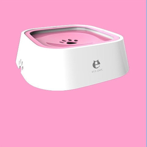 1.5L Cat Dog Water Bowl Carried Floating Bowl Anti-Overflow Slow Water Feeder Dispenser