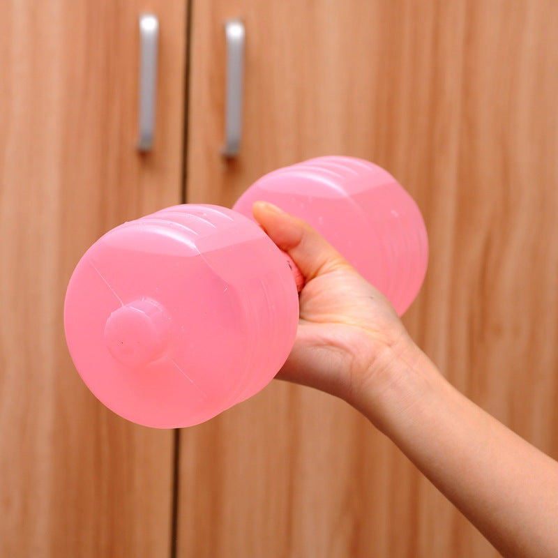 Body Building Water Dumbbell Weight Dumbbells Slimming Fitness Gym Equipment Yoga for Training Sport Plastic Bottle Exercise - water dumbbells