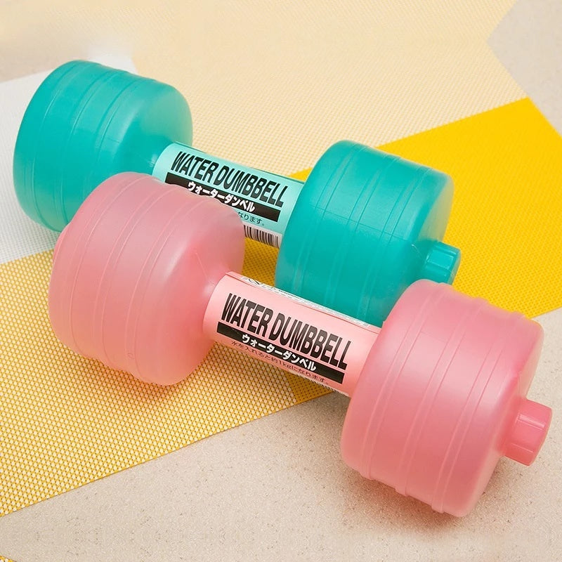 Body Building Water Dumbbell Weight Dumbbells Slimming Fitness Gym Equipment Yoga for Training Sport Plastic Bottle Exercise - water dumbbells