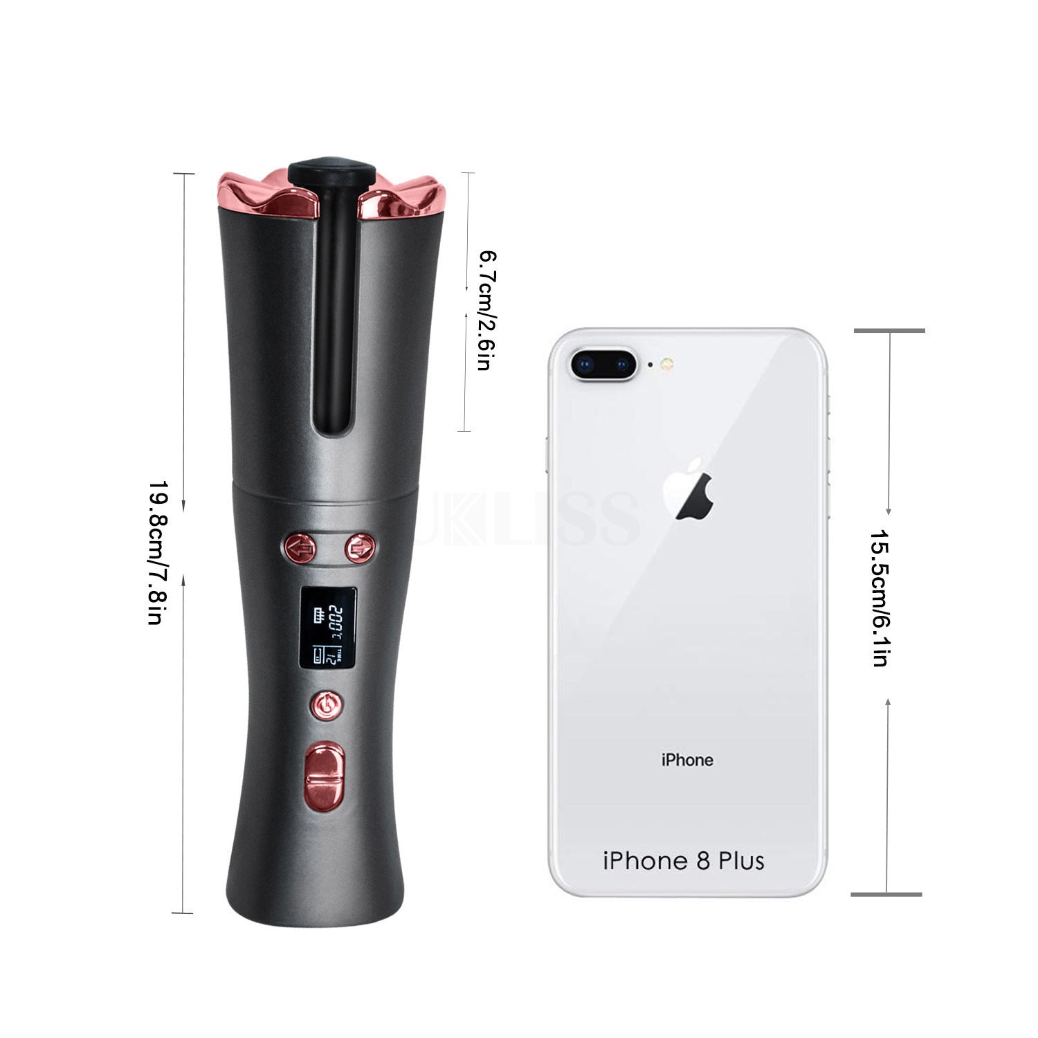 Mini Waist Curling Iron Household Usb Rechargeable