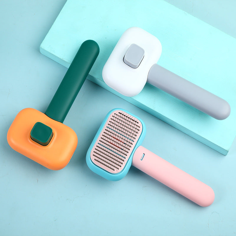 New Pet Cat Dog Hair Brush Hair Massage Comb Open-Knot
