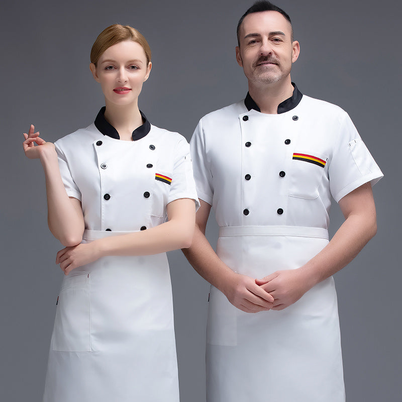 Chef's Overalls Short Sleeves For Men And Women In Summer