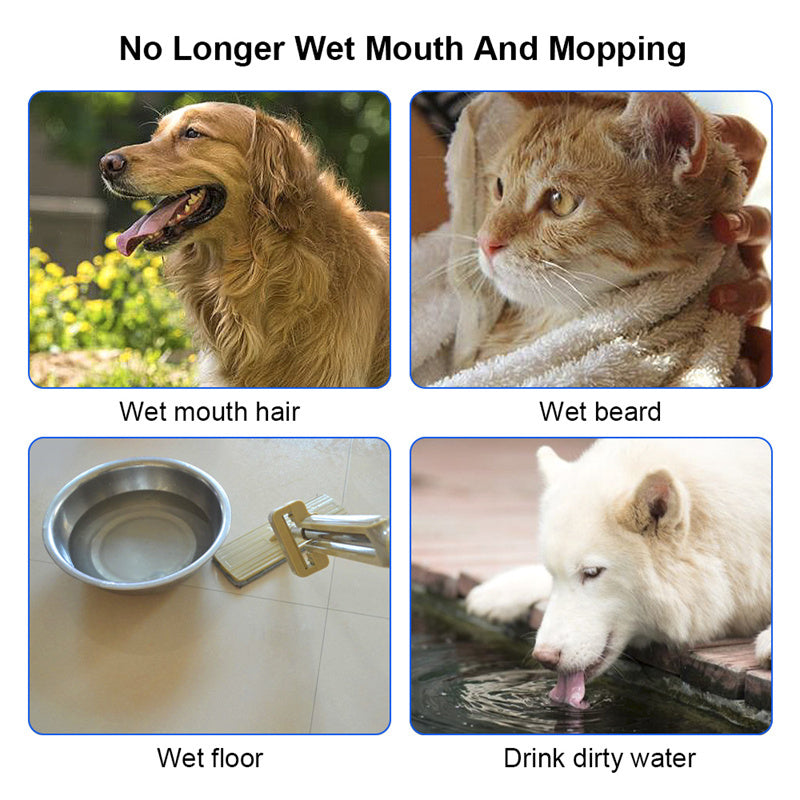 1.5L Cat Dog Water Bowl Carried Floating Bowl Anti-Overflow Slow Water Feeder Dispenser