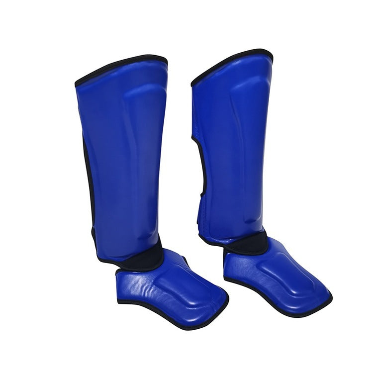 Sanda Leg Guards With Instep Shin Guards Adult Boxing Training Protective Gear