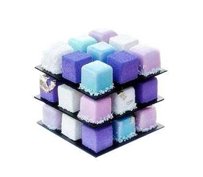 Rotating Nine Palaces Mousse Circle Cube New Rubik's Cube Mold Set French Dessert DIY Baking Utensils
