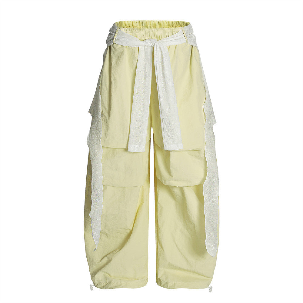 Two-Piece Layered Oversized Casual Pants for Men