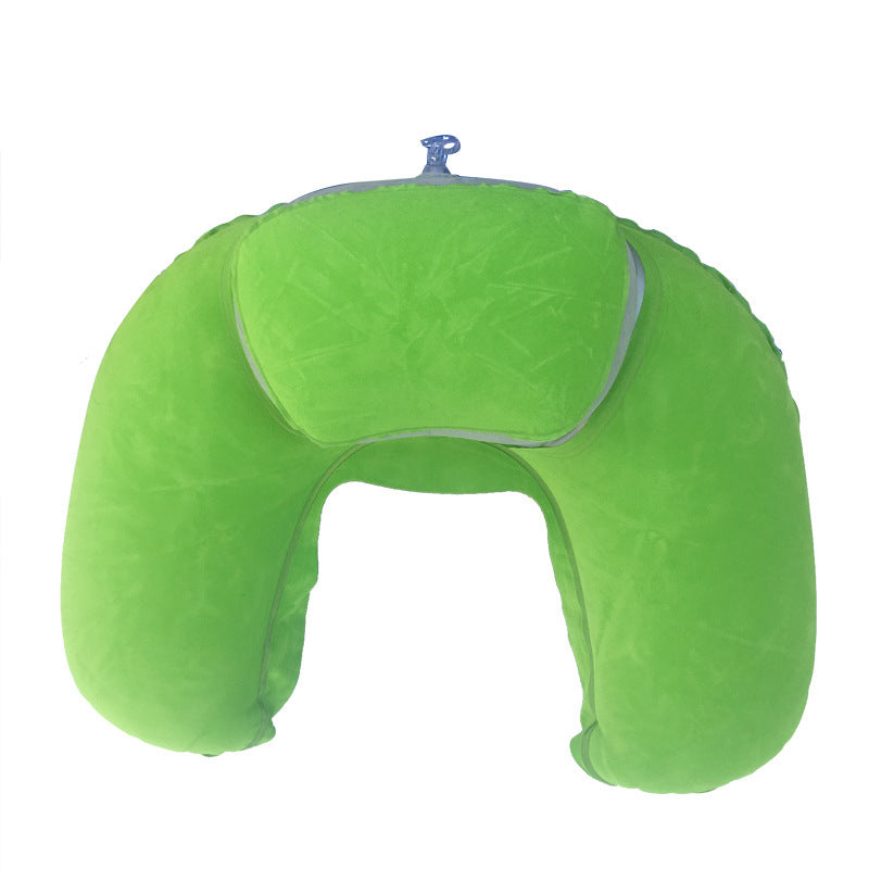 Inflatable Two-in-one Pillow Travel Three Pieces U-shape