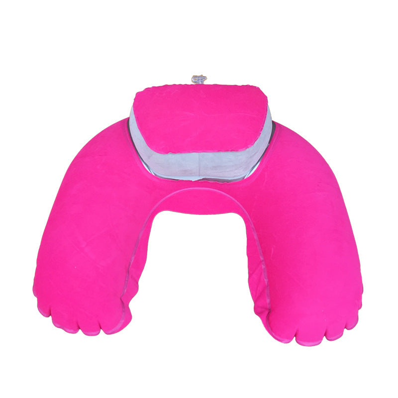 Inflatable Two-in-one Pillow Travel Three Pieces U-shape