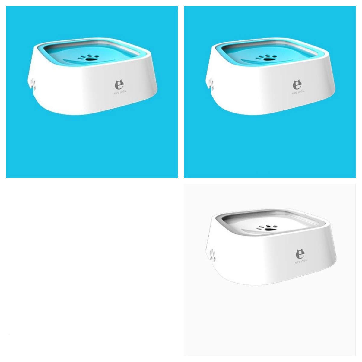 1.5L Cat Dog Water Bowl Carried Floating Bowl Anti-Overflow Slow Water Feeder Dispenser