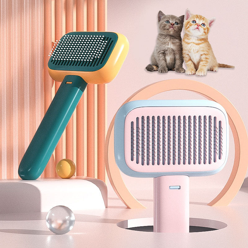 New Pet Cat Dog Hair Brush Hair Massage Comb Open-Knot