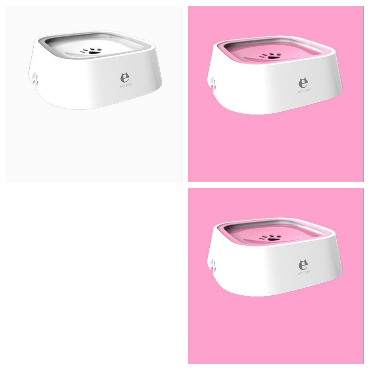 1.5L Cat Dog Water Bowl Carried Floating Bowl Anti-Overflow Slow Water Feeder Dispenser