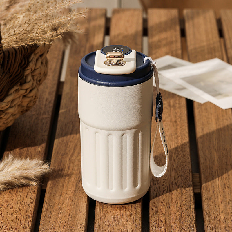 Smart Digital Thermal Bottle Portable Coffee Mug Stainless Steel Water Bottle