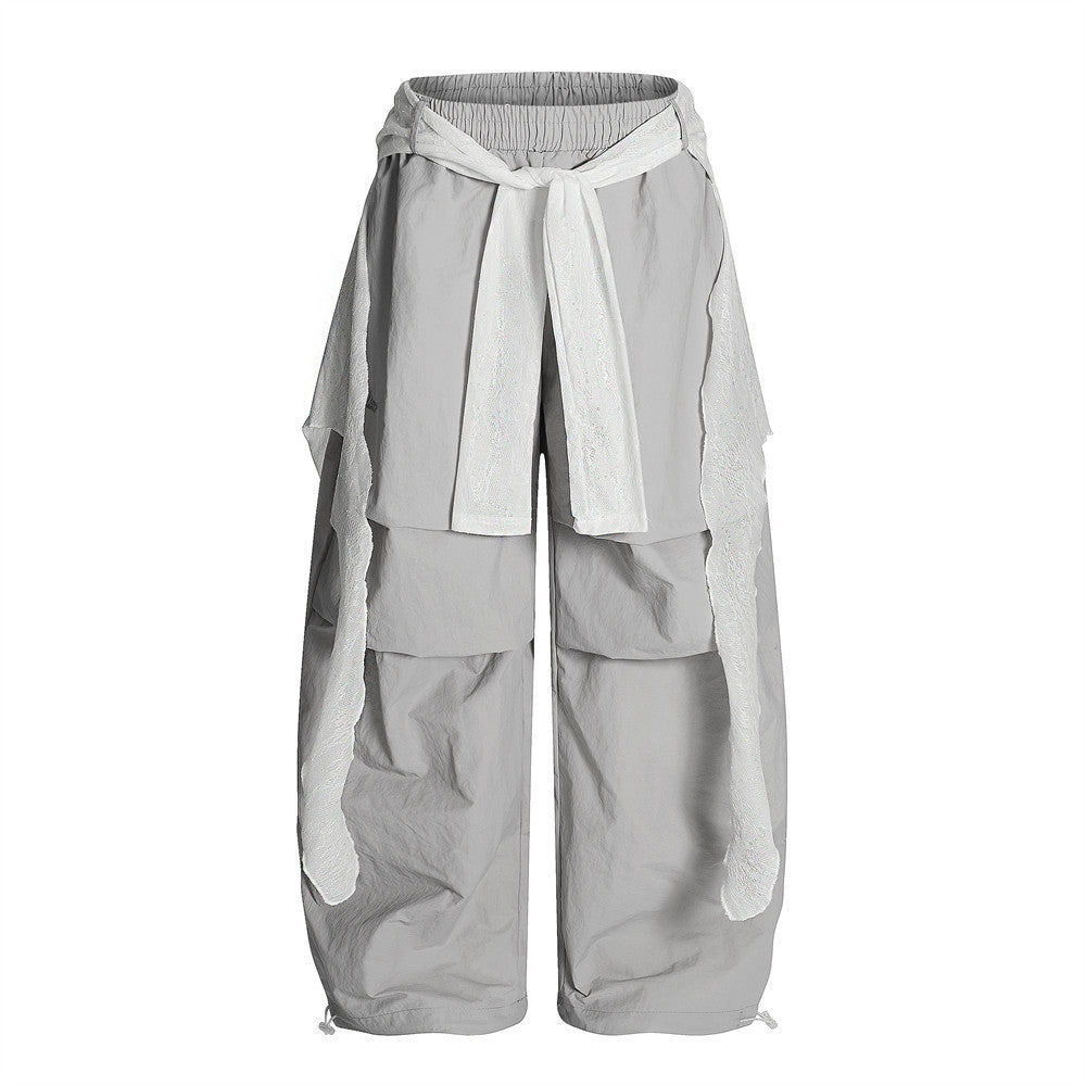 Two-Piece Layered Oversized Casual Pants for Men
