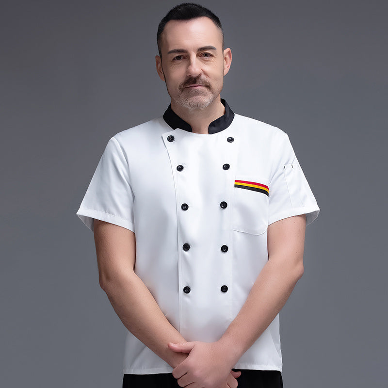 Chef's Overalls Short Sleeves For Men And Women In Summer