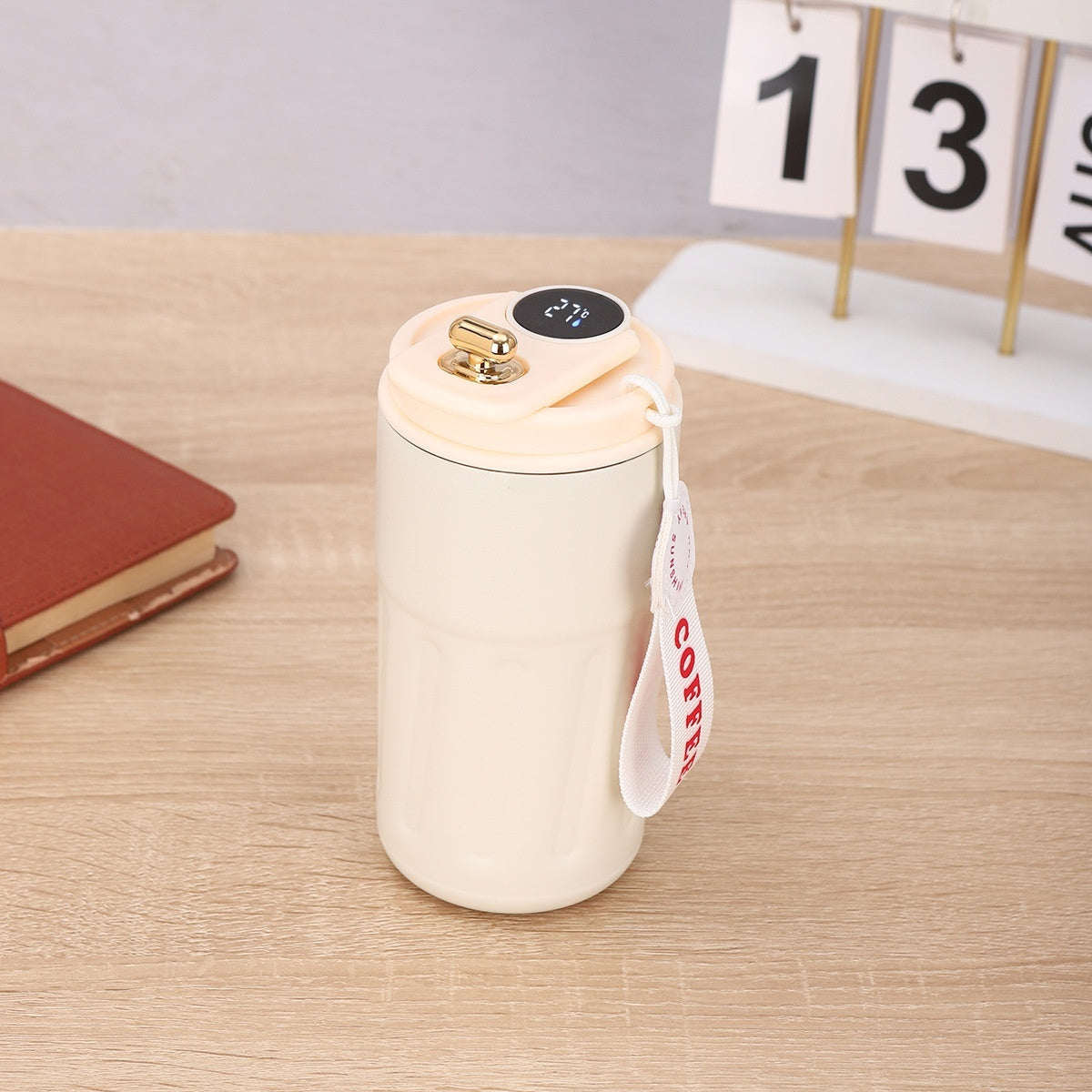 Smart Digital Thermal Bottle Portable Coffee Mug Stainless Steel Water Bottle