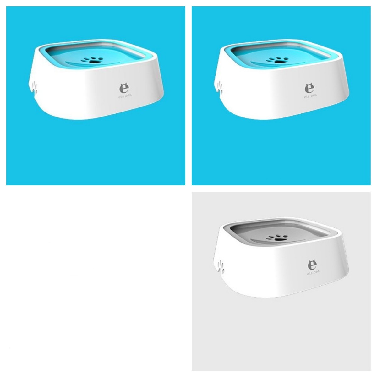 1.5L Cat Dog Water Bowl Carried Floating Bowl Anti-Overflow Slow Water Feeder Dispenser