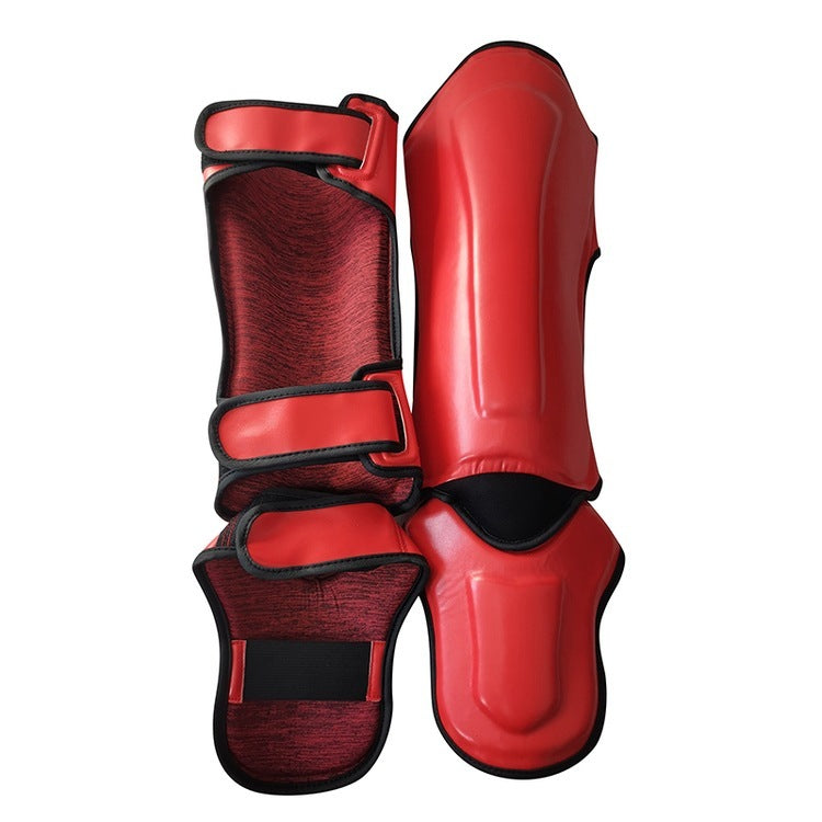 Sanda Leg Guards With Instep Shin Guards Adult Boxing Training Protective Gear