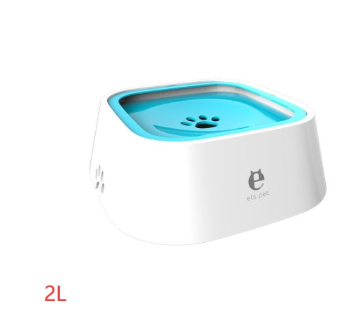 1.5L Cat Dog Water Bowl Carried Floating Bowl Anti-Overflow Slow Water Feeder Dispenser