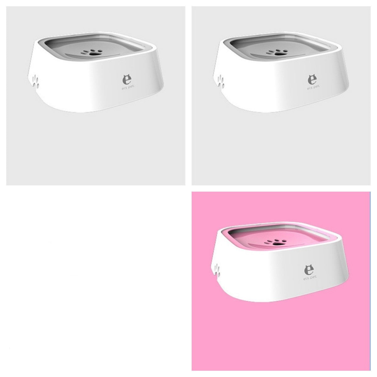 1.5L Cat Dog Water Bowl Carried Floating Bowl Anti-Overflow Slow Water Feeder Dispenser