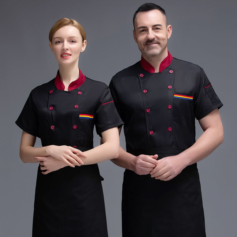 Chef's Overalls Short Sleeves For Men And Women In Summer