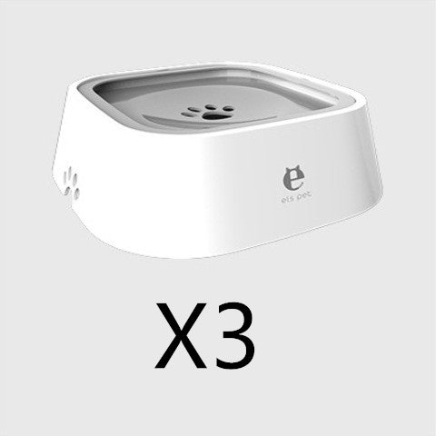 1.5L Cat Dog Water Bowl Carried Floating Bowl Anti-Overflow Slow Water Feeder Dispenser