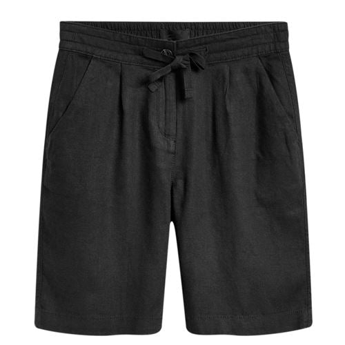 Womens Linen Blend Knee Shorts - 2575-1