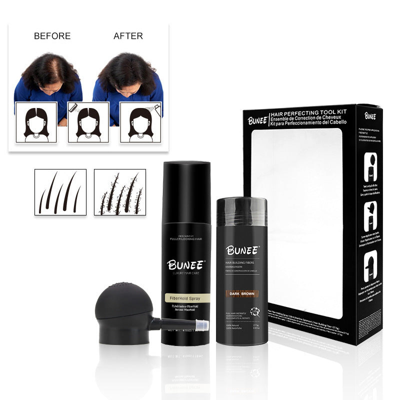 Dense Hair Fiber 275g Three-piece Suit Shaping Water Style