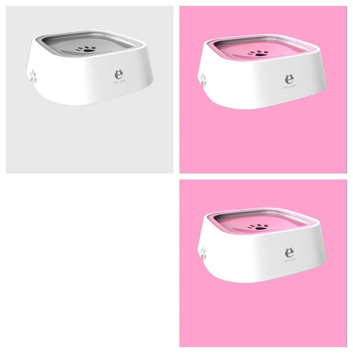 1.5L Cat Dog Water Bowl Carried Floating Bowl Anti-Overflow Slow Water Feeder Dispenser