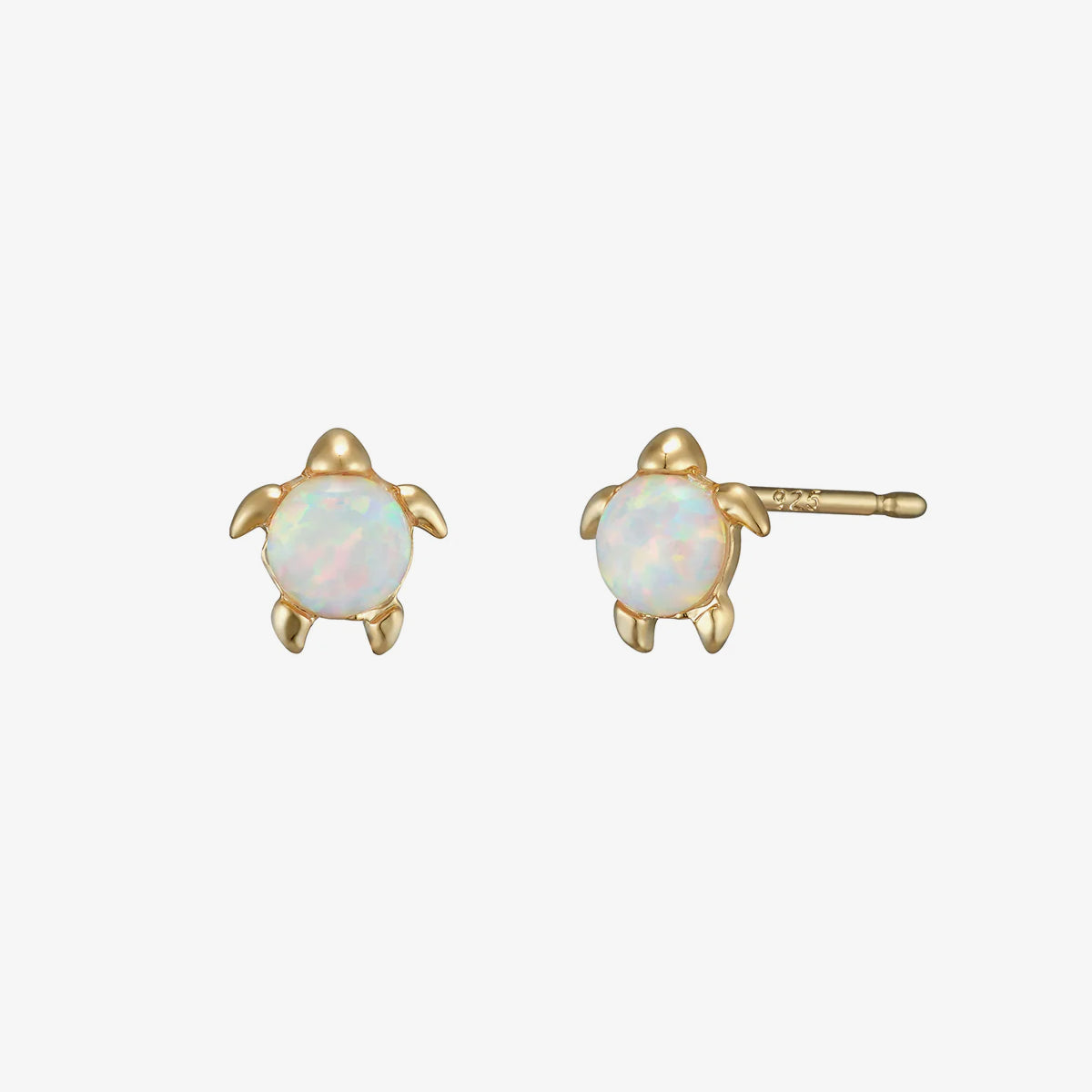 Opal turtle earrings-0