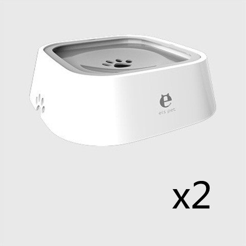 1.5L Cat Dog Water Bowl Carried Floating Bowl Anti-Overflow Slow Water Feeder Dispenser