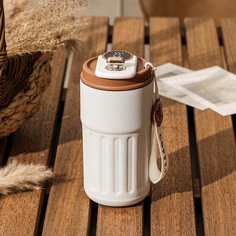 Smart Digital Thermal Bottle Portable Coffee Mug Stainless Steel Water Bottle